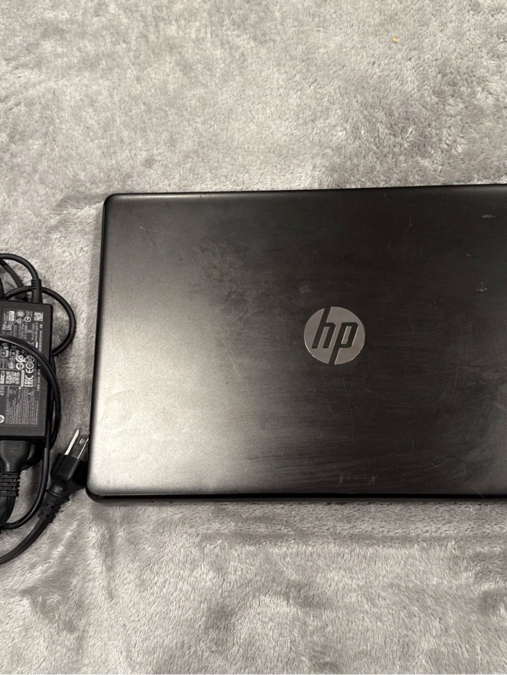 HP Black Laptop with Charger Included
